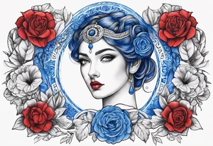 persephone symbols blue and red
shadowns tattoo idea