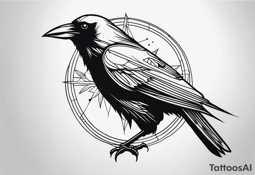 Crow tattoo idea