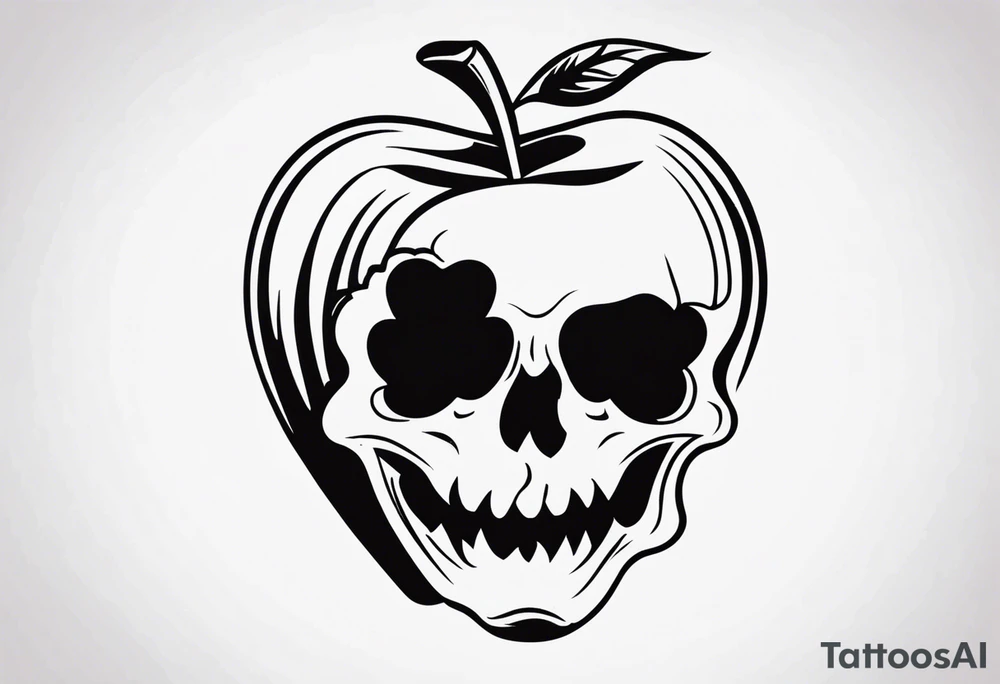 Poison apple tattoo idea