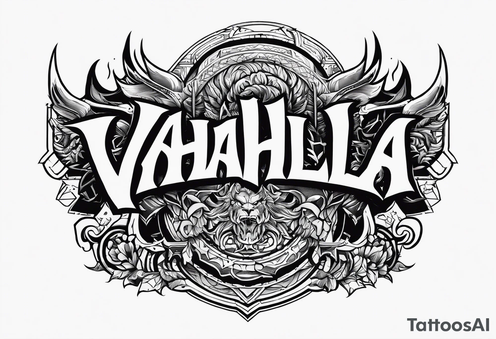 Valhalla berserker tattoo idea