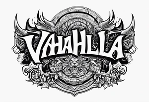 Valhalla berserker tattoo idea