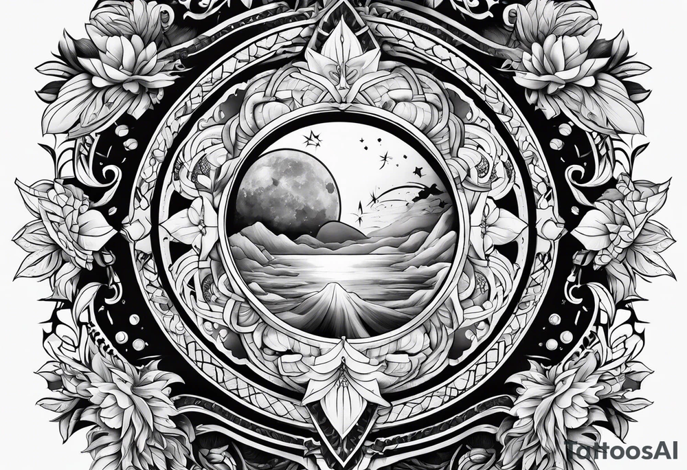 Celestial tattoo idea