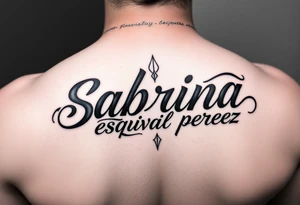 name tattoo designs for Sabrina esquival perez tattoo idea