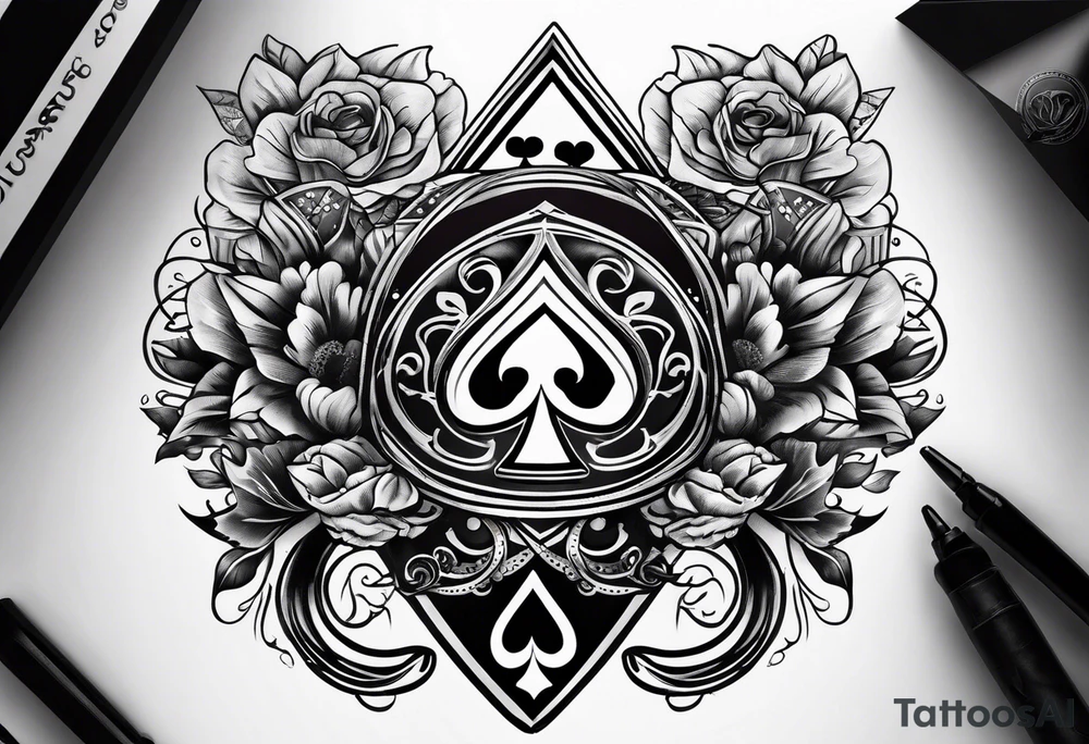 QUEEN OF SPADES tattoo idea