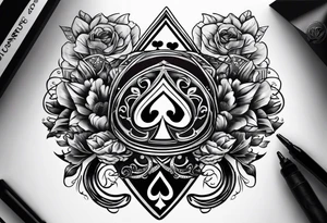 QUEEN OF SPADES tattoo idea