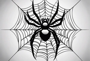 Spider web tattoo for knee tattoo idea