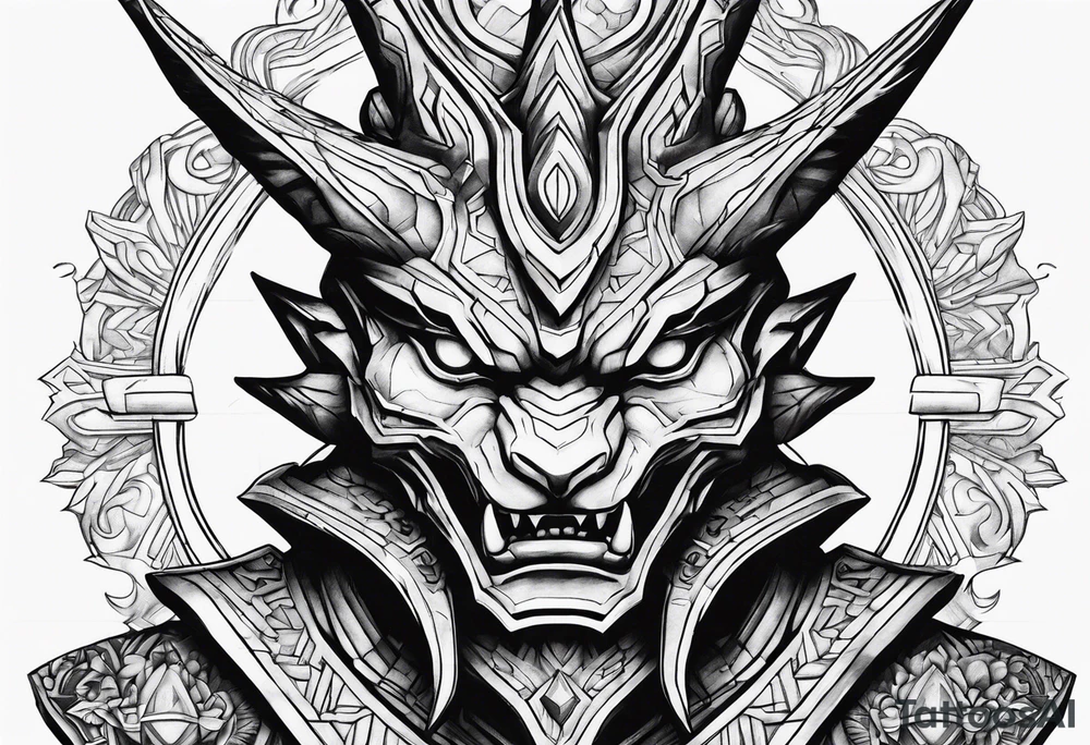 Alakazam statue tattoo idea