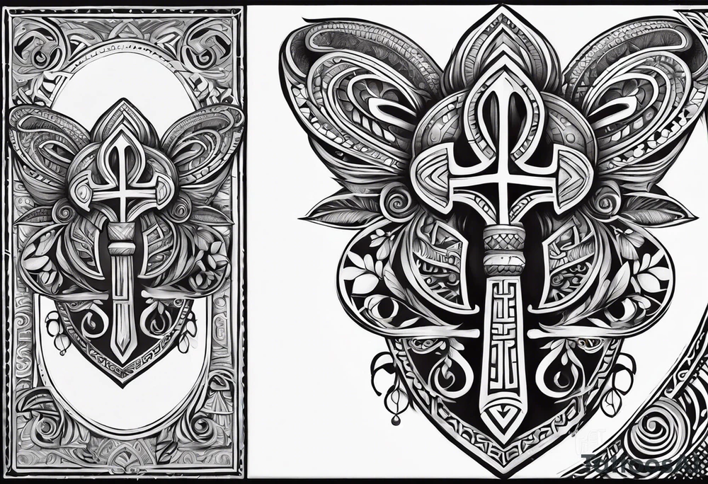 ankh, maori tattoo idea