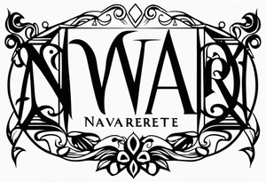 Navarrete last name tattoo idea