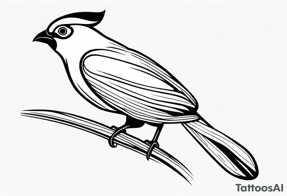 Turaco bird tattoo idea