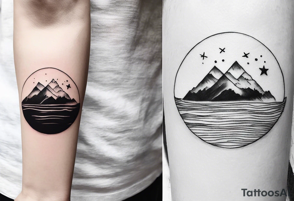 Tattoo the lyrics
 "Weathered and fading
Who feels alone in the world?
You do
Too complicated
It's not the same anymore
You're through"

from the song "Only Friend" - Wallows

include little icons relevant to the song like the earth or a rainy cloud (examples_ tattoo idea