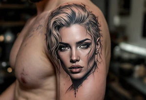 Transgender Portrait tattoo tattoo idea