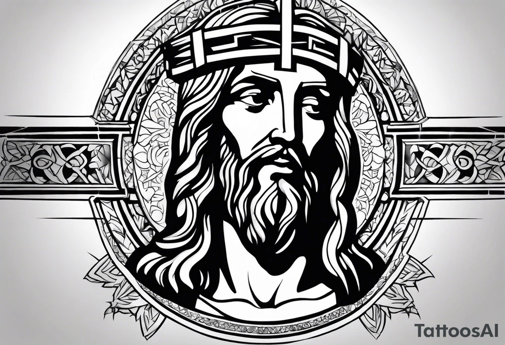 Religious tattoo representing 
Christ tattoo idea
