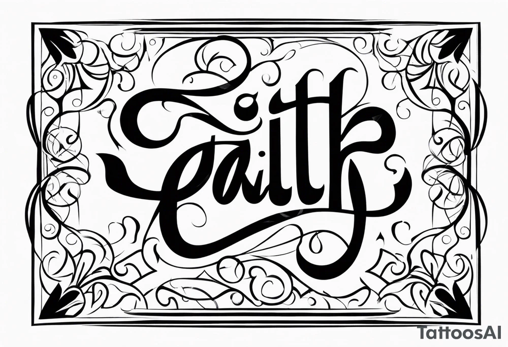 Faith tattoo idea