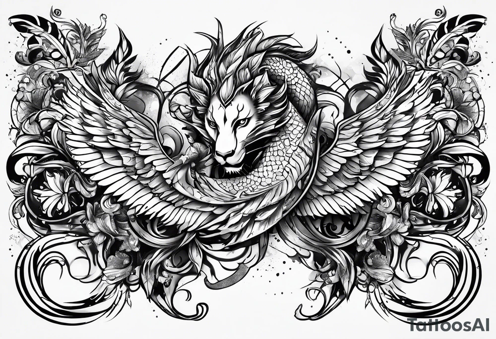 Scorpio Leo mix tattoo idea