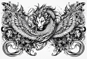 Scorpio Leo mix tattoo idea