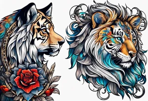 Armband with alpha animals tattoo idea