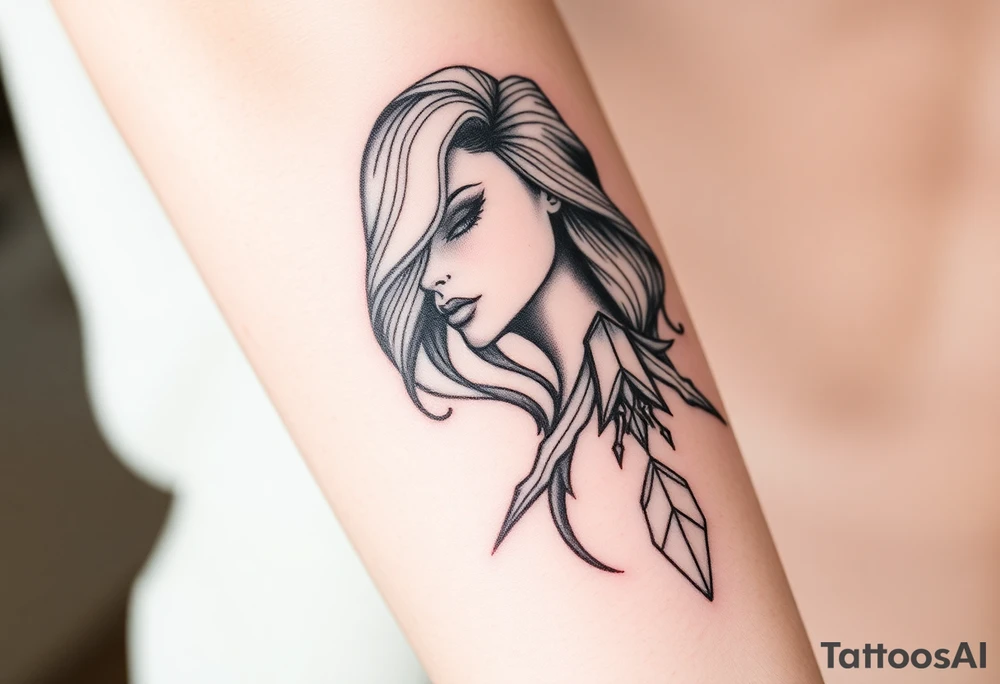 Feminine coverup tattoo idea