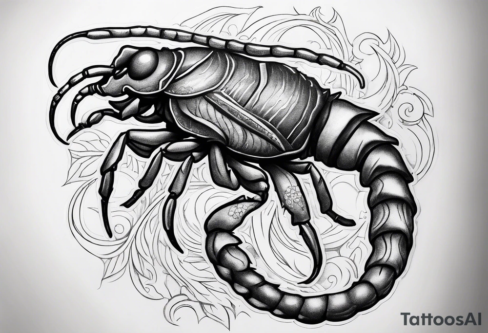 Scorpio zodiac sign tattoo idea