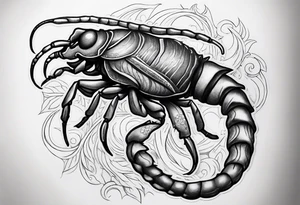 Scorpio zodiac sign tattoo idea