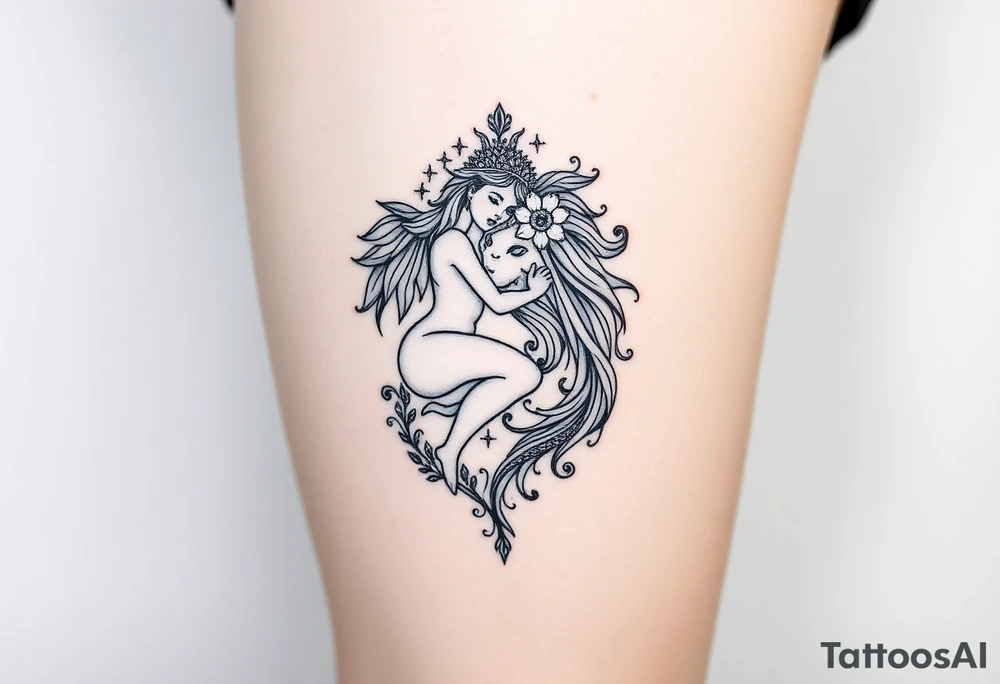 Virgo in love with Leo tattoo idea