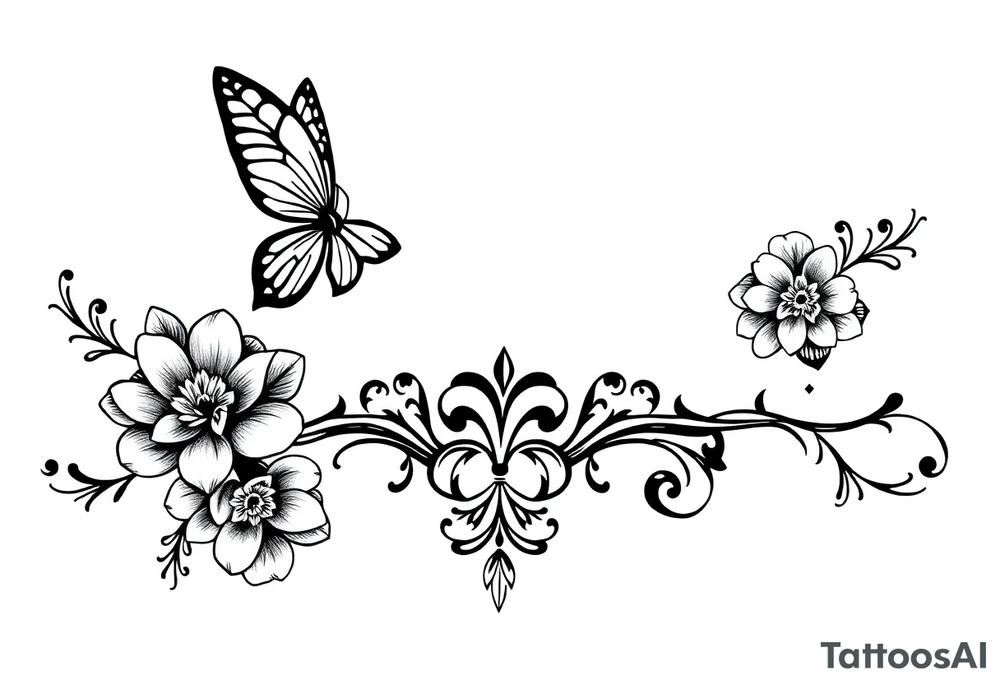Lace garder tattoo idea