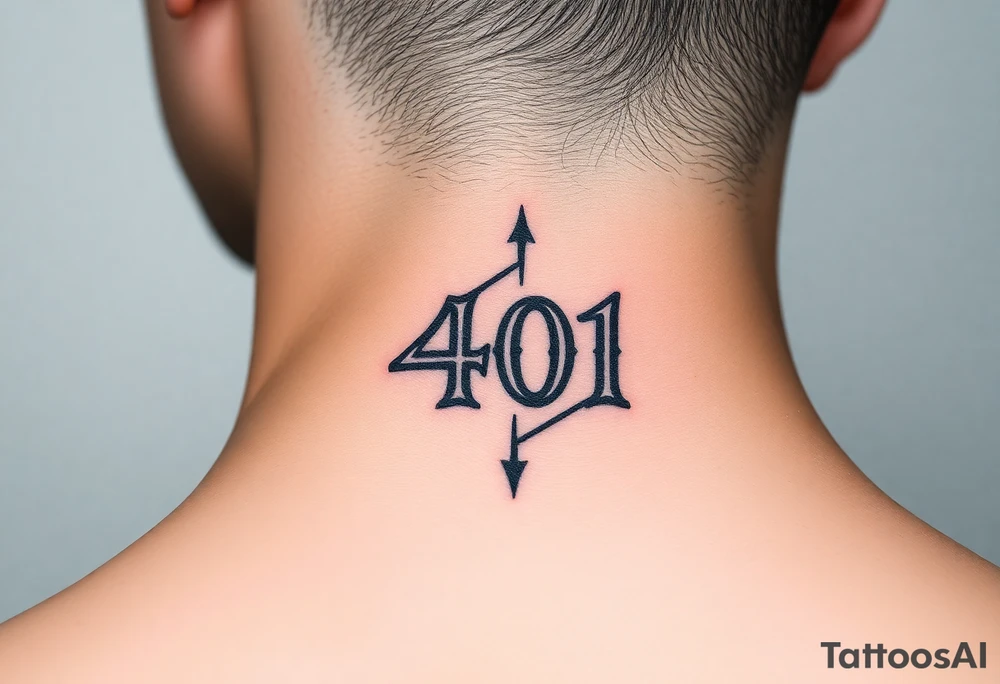 401 writen in hindi number tattoo idea
