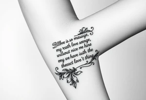 bible verses with cool designs tattoo idea