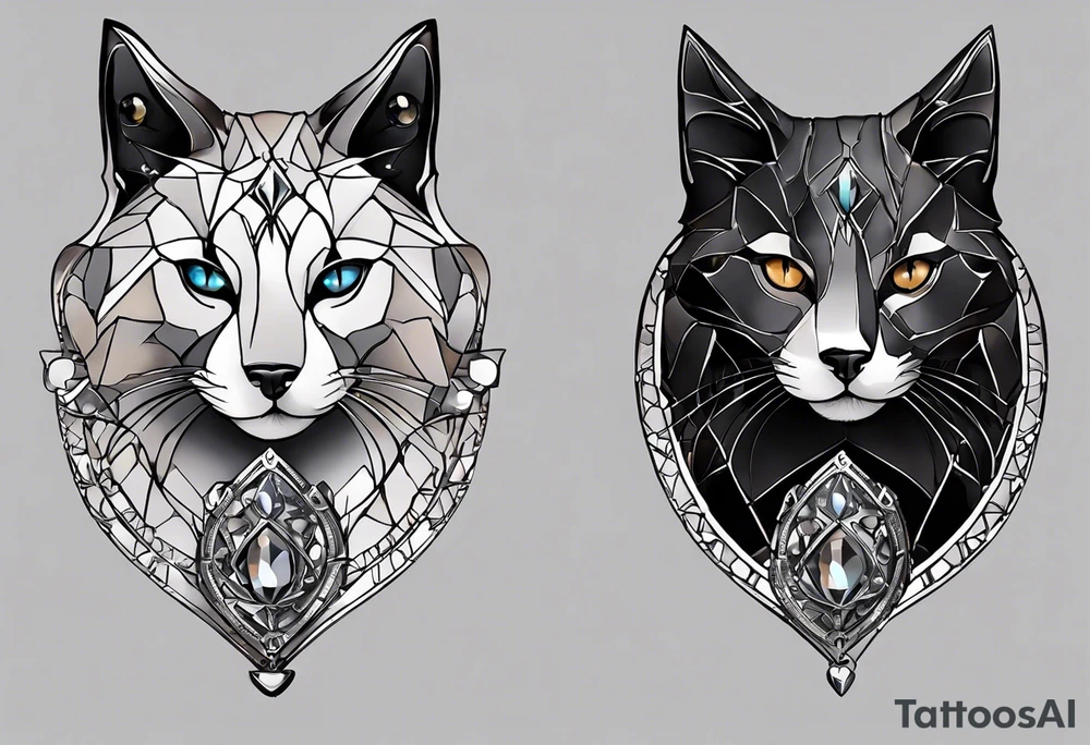 want to make it more personal while connecting it with the piece I already have on my inner forearm. I’m looking for something with a dark, gothic, cyber-sigilism vibe, like the styles in the pics. The main focus would be two stones—Topaz and Onyx—representing my pets. Topaz being the name of my cat, and Onyx my dog. Rather than going with something obvious like paw prints, I want the stones to feel abstract but still hold deep meaning. The design should be detailed and intricate, with some symbolism tied back to my pets maybe something subtle, like shapes or sigils worked into the design that referenced them in some manner.
I’m thinking a black-ink piece with a bold, sharp look, blending that gothic and tribal style I like. And maybe some color shading on the actual stones themselves. It needs to flow into my current tattoo and create a seamless sleeve as I keep building it. would ultimately like a stone tattoo circled around Topaz and Onyx, but also keeping the theme of my current tattoo. Want the sleeve to end right at the wrist where the quote ends, and as high as the spider does. tattoo idea