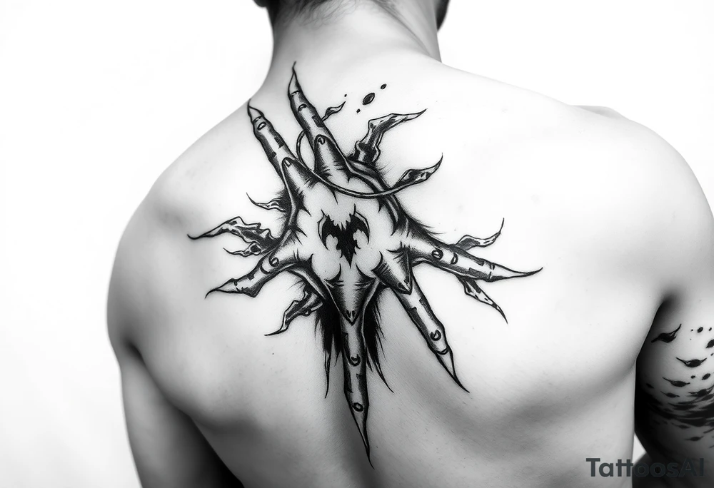 japans hand + Full arm  tattoo concept tattoo idea