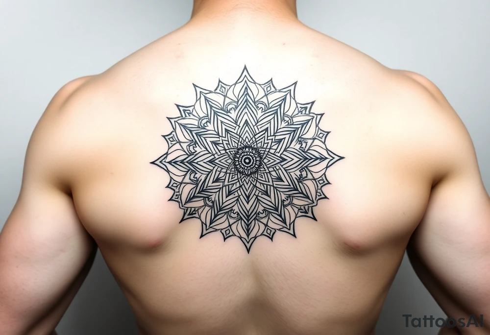 intricate mandala with sacred geometry and cosmic elements tattoo idea intricate mandala with sacred geometry and cosmic elements tattoo idea