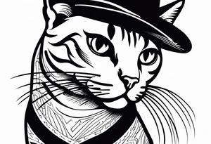 *cat with a hat* tattoo idea