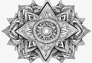 cute star fineline tattoo sketch for girls tattoo idea