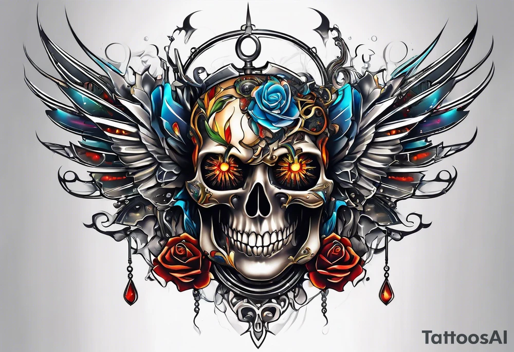 Transformation after heartbreak tattoo idea