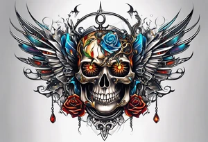 Transformation after heartbreak tattoo idea