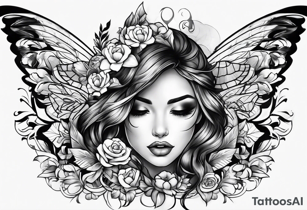 Women's Genetalia tattoo idea