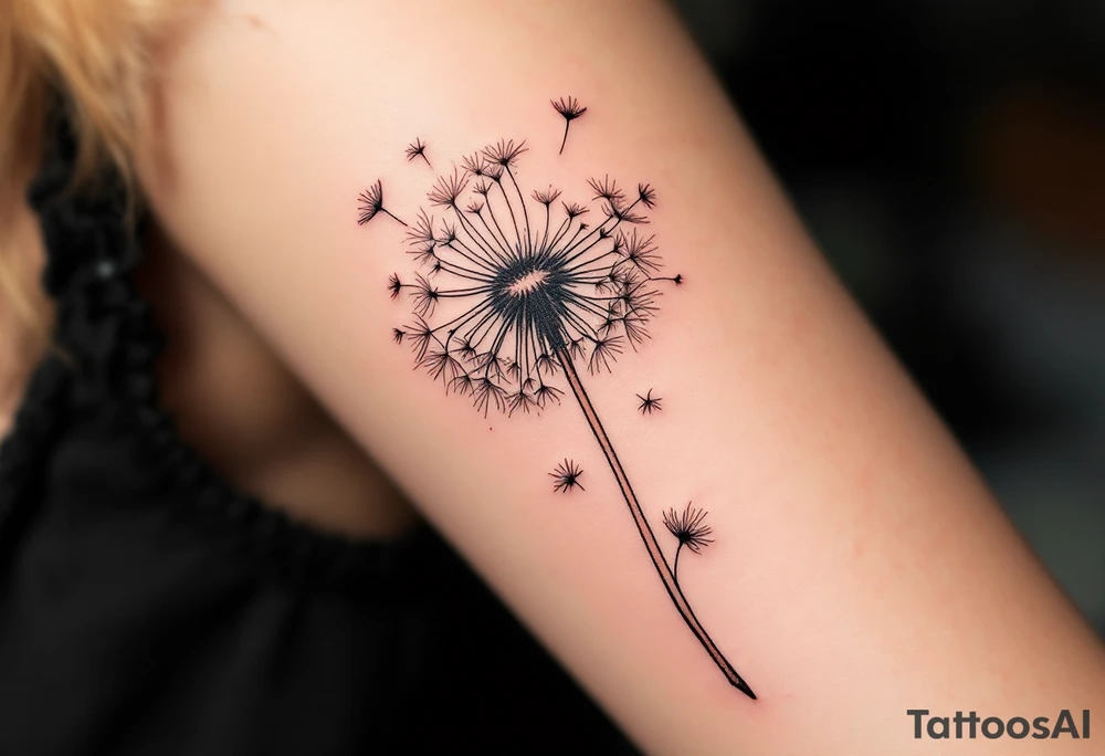 dandelion tattoo idea
