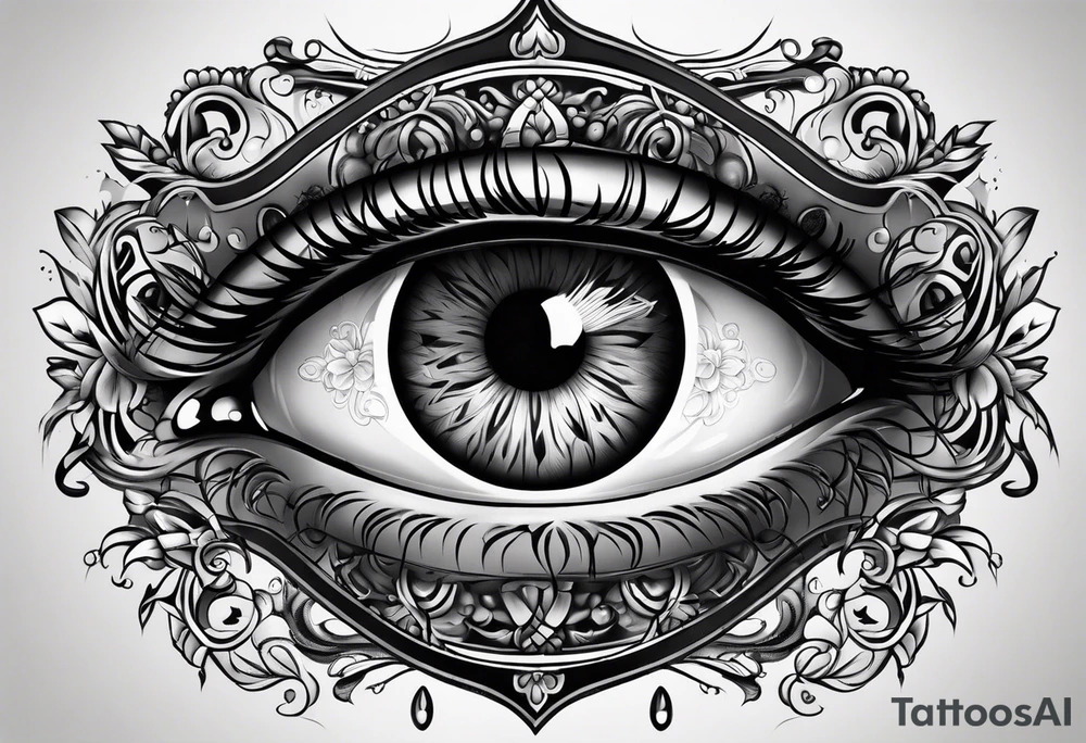 Eye ball tattoo idea