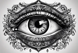 Eye ball tattoo idea