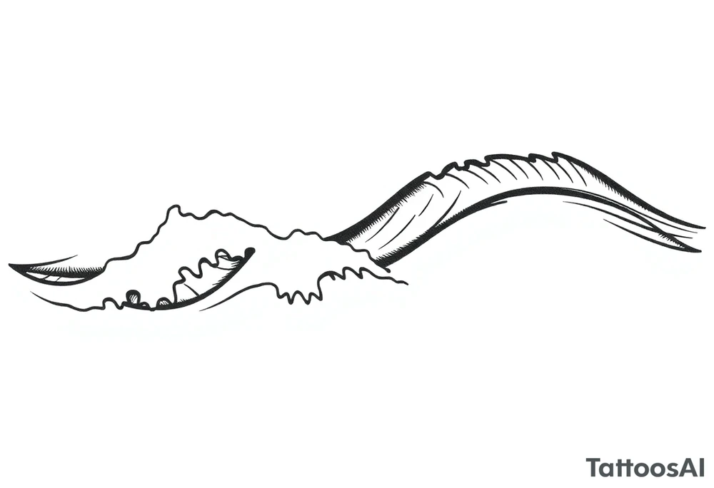 waves tattoo idea