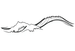 waves tattoo idea