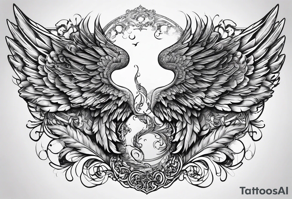 DNA helix 
leaf
cloud
angel wing tattoo idea