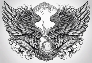 DNA helix 
leaf
cloud
angel wing tattoo idea