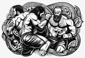 wrestling tattoo idea