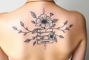 Flor de lótus, livros, vinhos, cafés, viagens e signo de gêmeos tudo junto tattoo idea