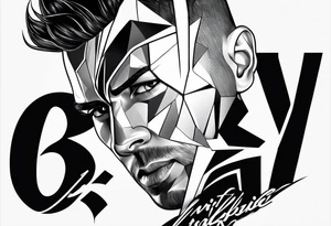 cr7 letters tattoo idea