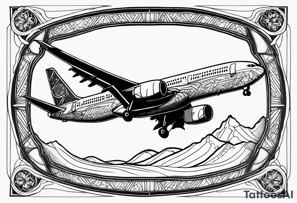 airplane window tattoo idea