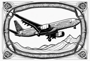 airplane window tattoo idea