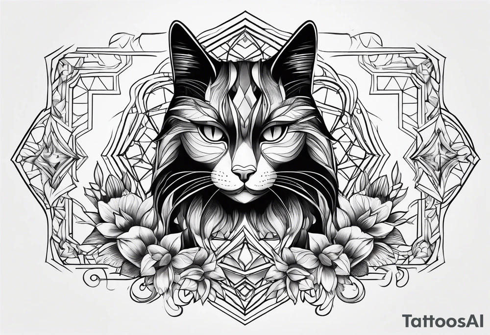 Black Cat tattoo idea