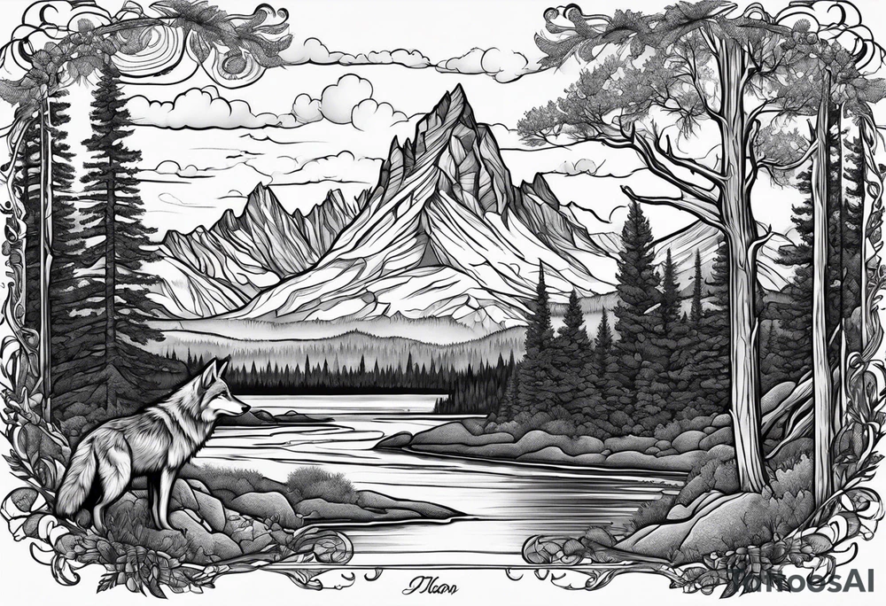 coyote in dessert
bear
Teton Mountains
River
Sprinter Van
Tree tattoo idea